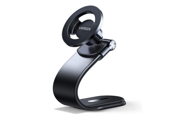 UGREEN LP853 MagSafe Magnetic Center Console Car Mount with 360° Folding & Hook-and-Loop Base